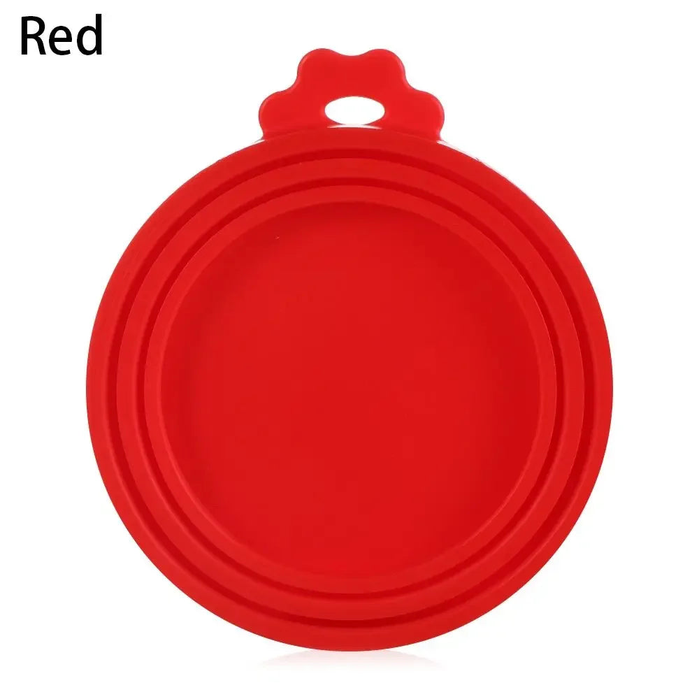 Reusable Silicone Can Lids - 3-Pack Food Tin Covers for Cans & Pet Food