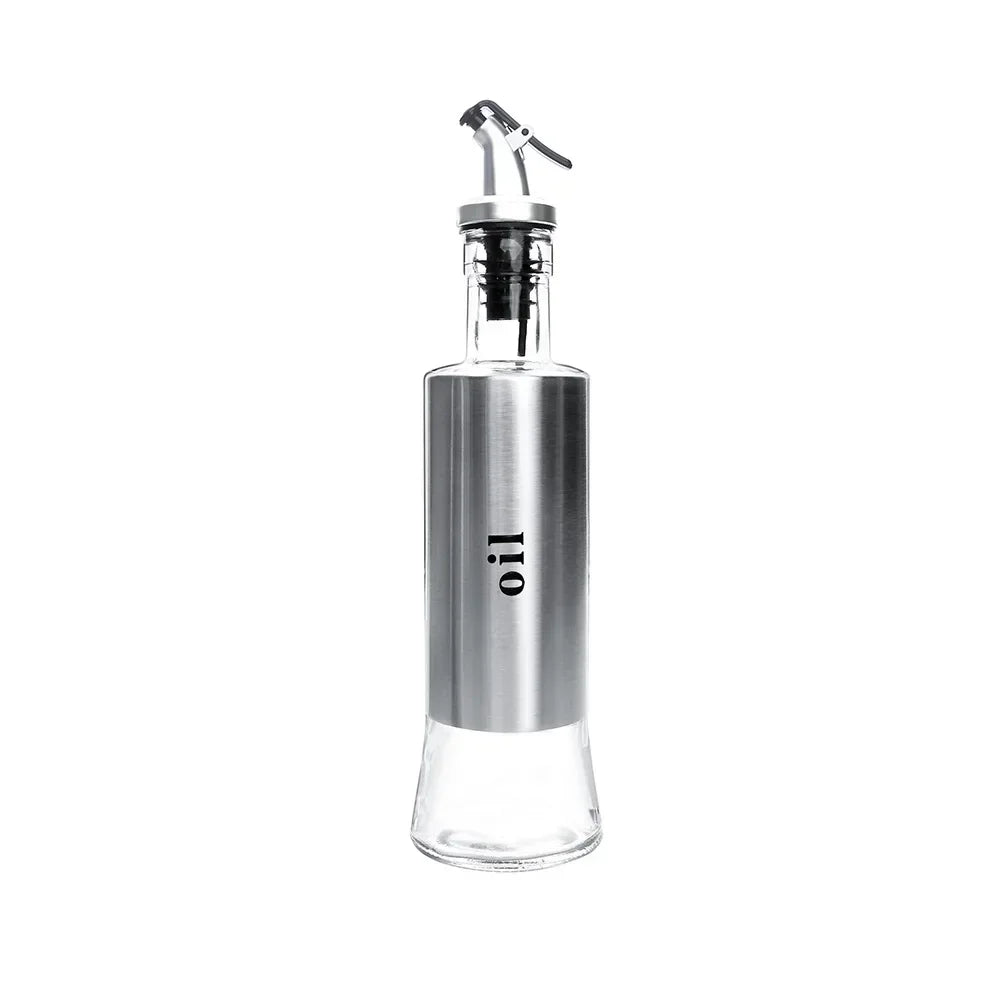 Stainless Steel Oil & Vinegar Dispenser Bottle — No-Drip Sauce Pourer