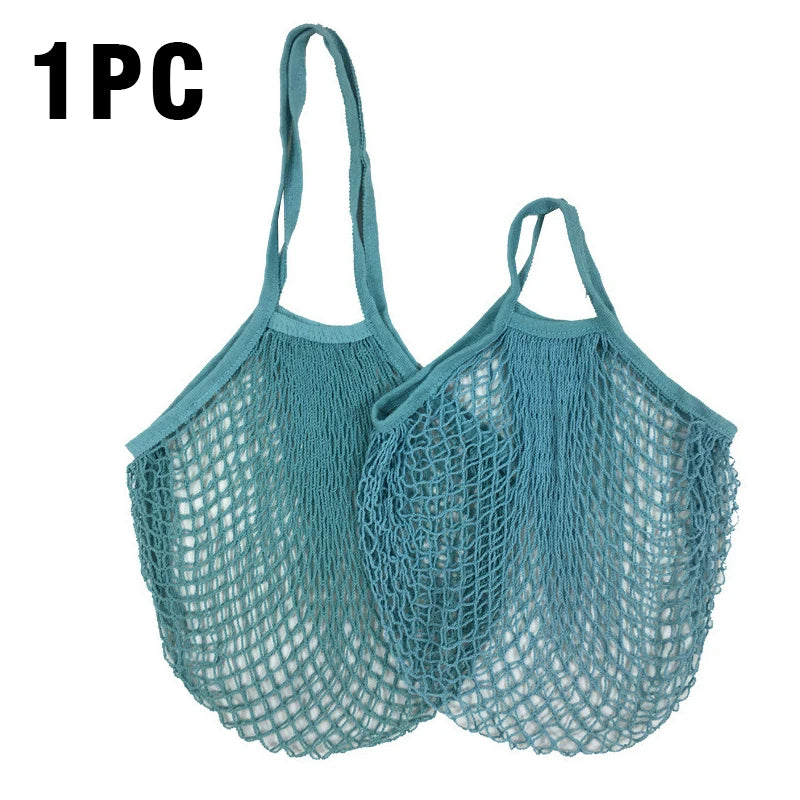 Reusable Cotton Mesh Grocery Bag | Zero-Waste Shopping Bag | 15 Colours