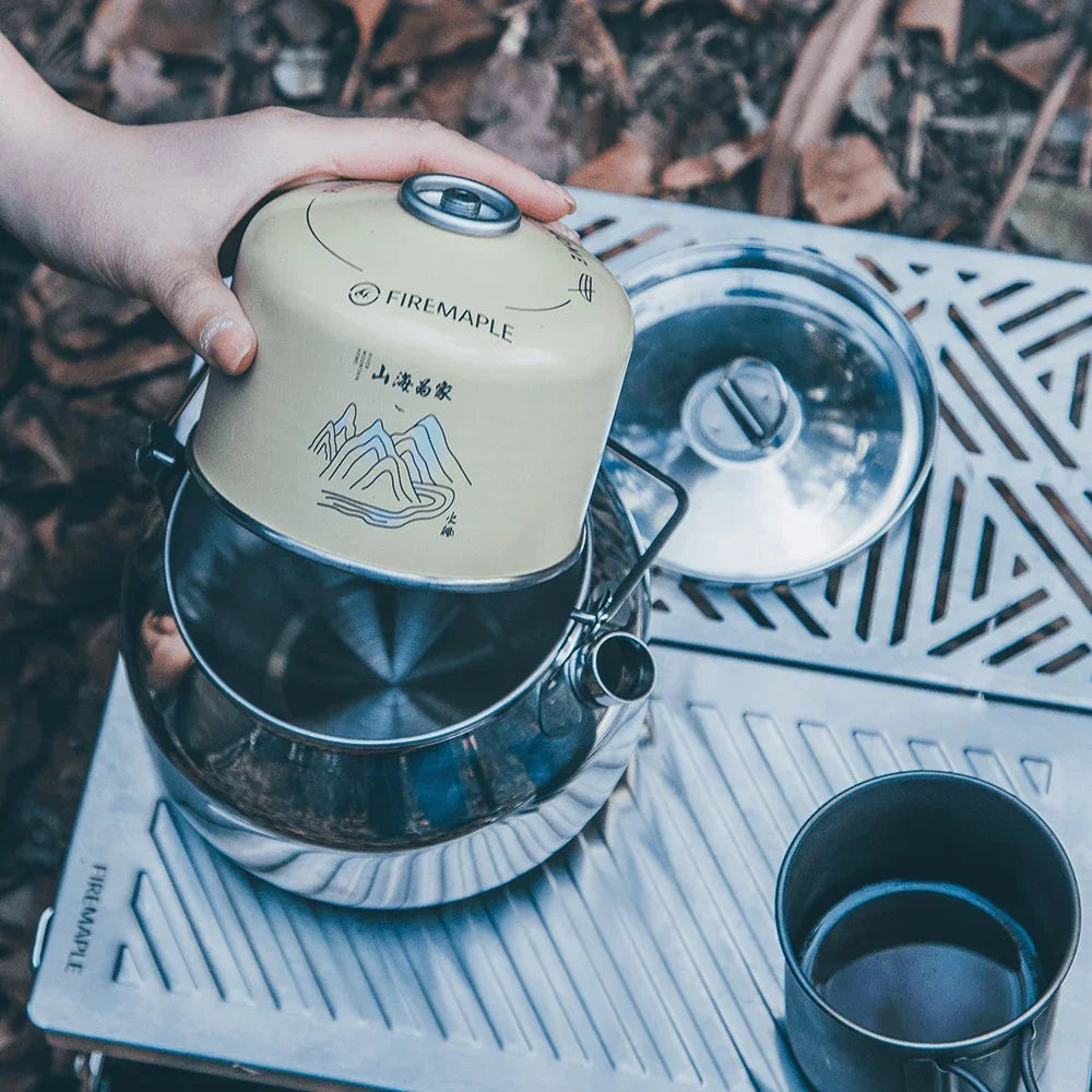 Fire Maple Antarcti 1.2L Camping Kettle | 304 Stainless Steel | Foldable Handle | Backpacking & Bushcraft