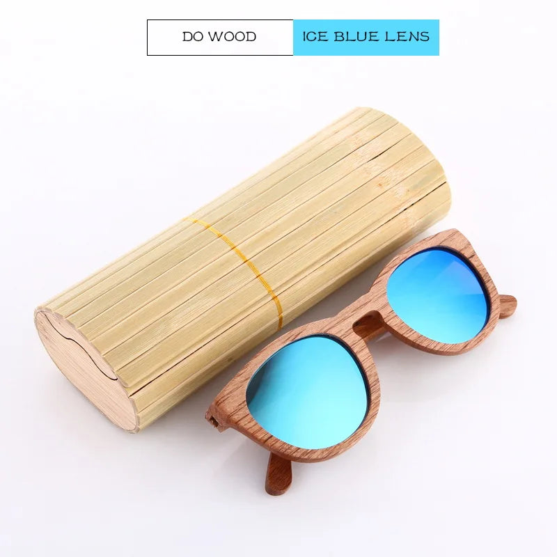 Oak Wood Sunglasses – Polarized UV400 Lenses | Unisex Pilot Style