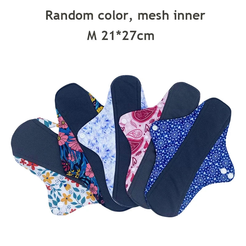 Reusable Menstrual Pads 5-Pack — S, M & L for Day & Night | DHCLOTHBABY