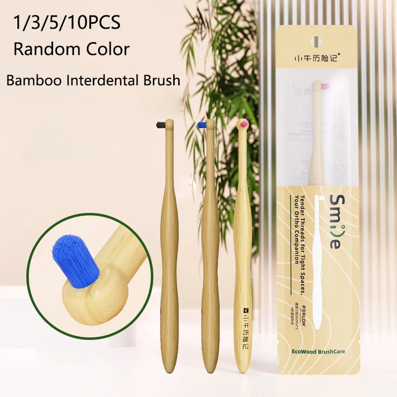 Bamboo Interdental Brushes - Eco-Friendly Teeth Cleaning Between Teeth
