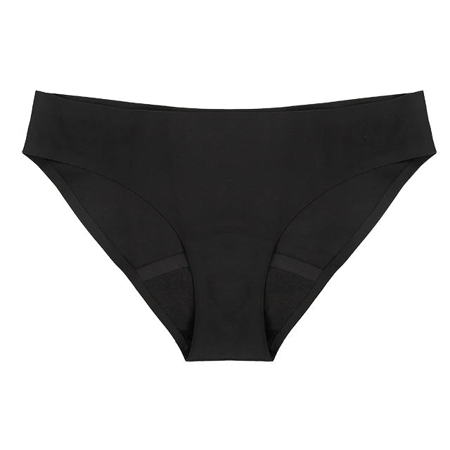 Seamless Low-Rise Period Underwear – 4-Layer, Solid & Leopard Print | S–XXL