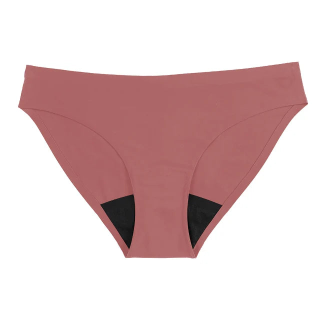 Seamless Low-Rise Period Underwear – 4-Layer, Solid & Leopard Print | S–XXL