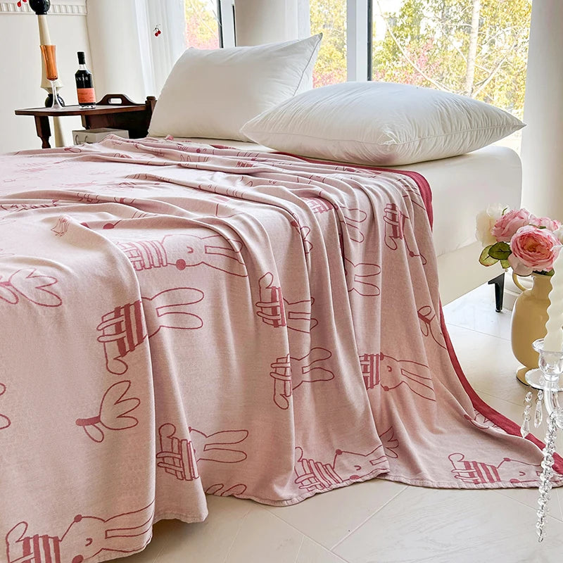 Bamboo Throw Blanket – Lightweight & Breathable | 3 Sizes | 9 Patterns
