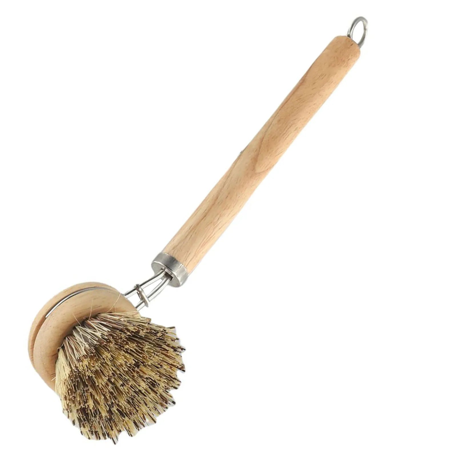 Natural Wood Dish Brush with Bristles – Eco-Friendly Kitchen Scrubber