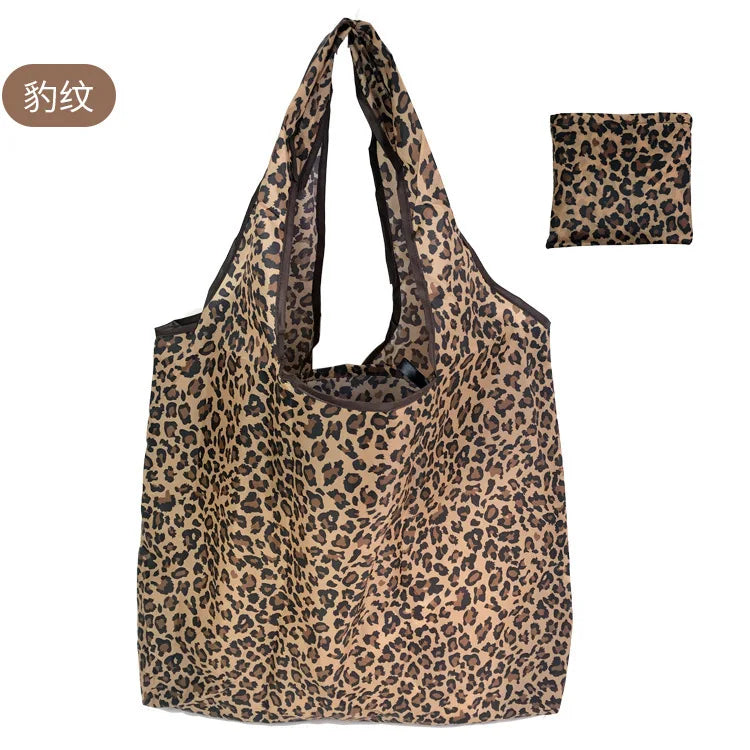 KindFuny Foldable Reusable Shopping Tote Bag – Large Eco-Friendly Grocery Bag | 32 Prints