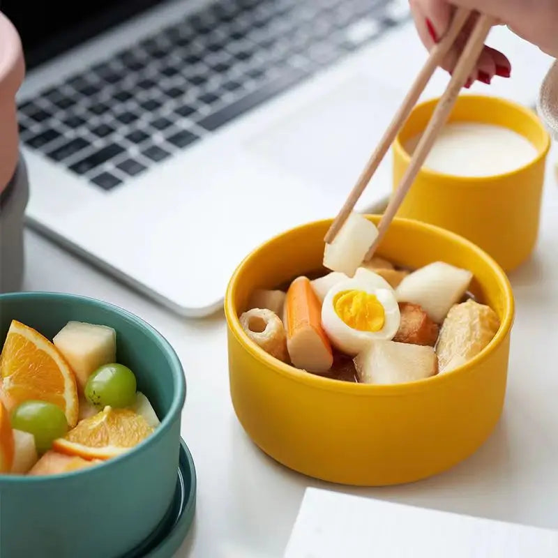 Round Silicone Lunch Box