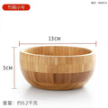 Natural Bamboo Mixing & Salad Bowl – No Paint, No Wax | 3 Sizes