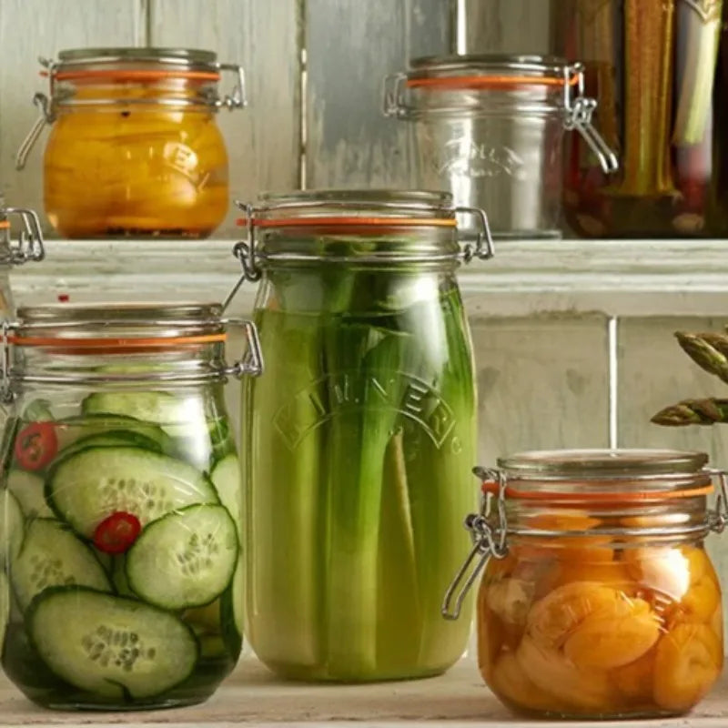 Kilner Airtight Glass Preservation Jars | Round & Square | Multiple Sizes