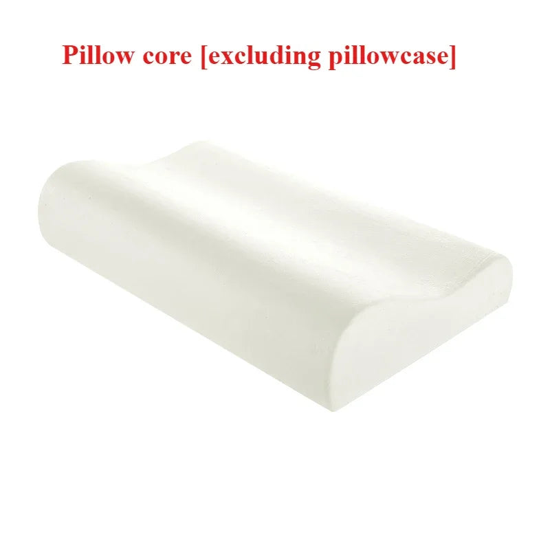 Bamboo Fiber Memory Foam Orthopedic Pillow - Contoured Neck Support