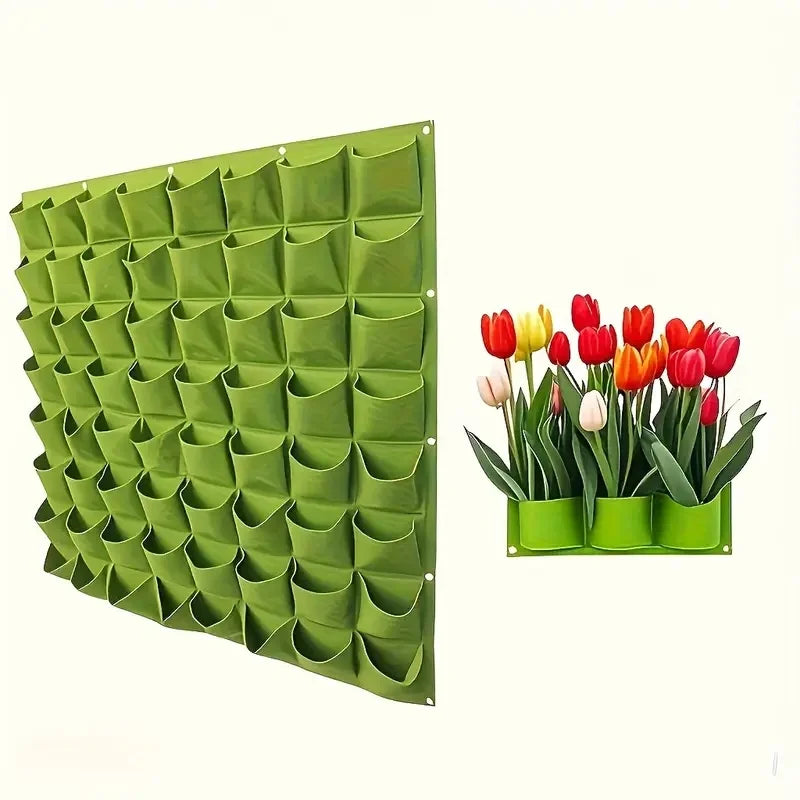 18-Pocket Vertical Garden Planter Bag — Wall-Mounted, Indoor & Outdoor