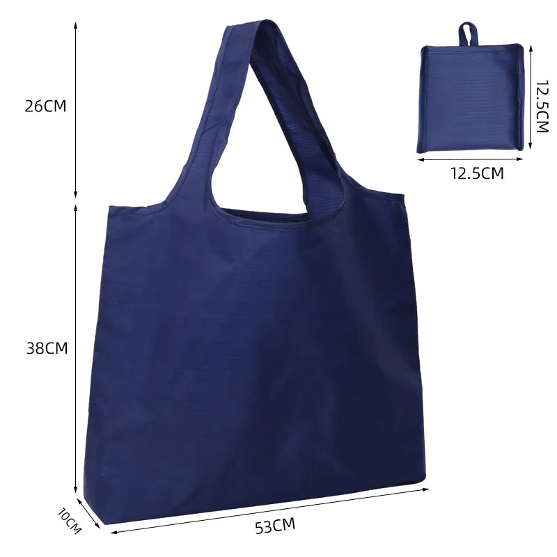 Large Foldable Shopping Tote Bag | Reusable Oxford Shoulder Bag | XINGMING | 6 Colours