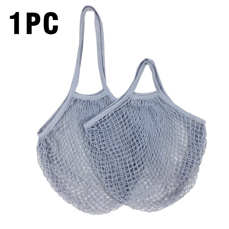 Reusable Cotton Mesh Grocery Bag | Zero-Waste Shopping Bag | 15 Colours