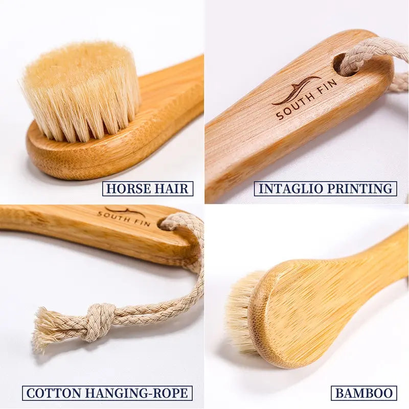 JETTING Bamboo & Horsehair Facial Cleansing Brush – Deep Pore Cleanse & Exfoliate