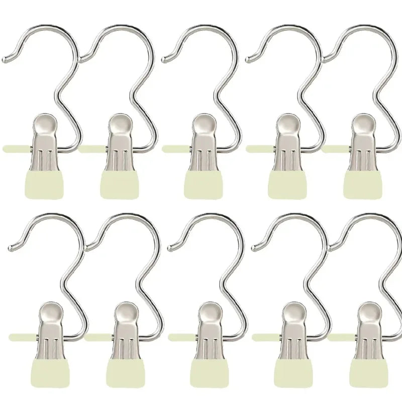 Stainless Steel Clothes Pegs | Set of 10, 20 or 30 | Black, Beige, Pink & Green