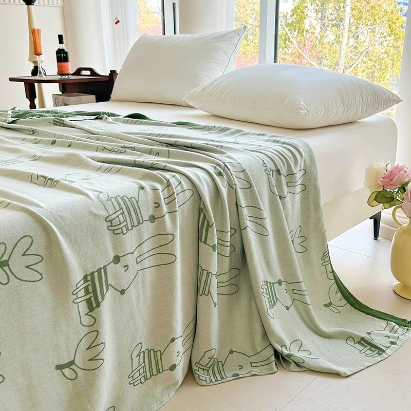 Bamboo Throw Blanket – Lightweight & Breathable | 3 Sizes | 9 Patterns