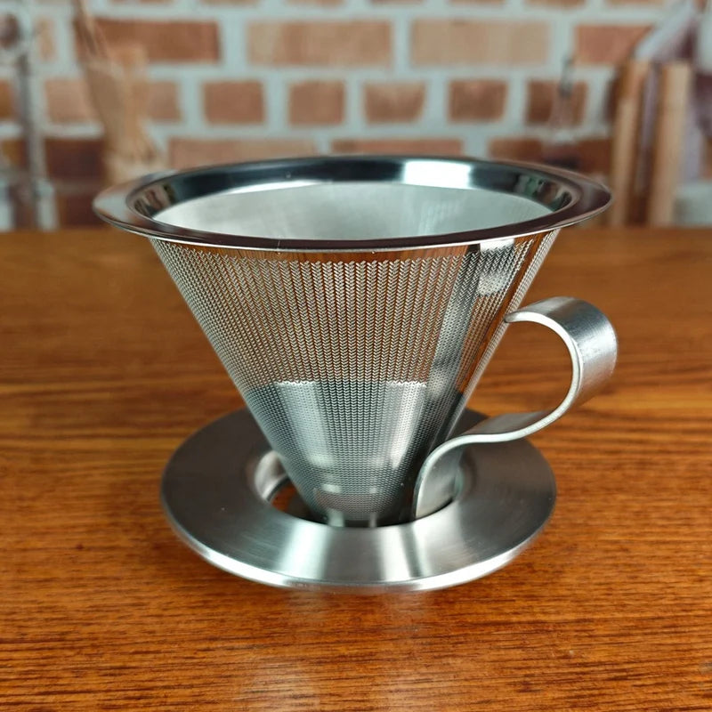 Reusable Stainless Steel Pour-Over Coffee Filter