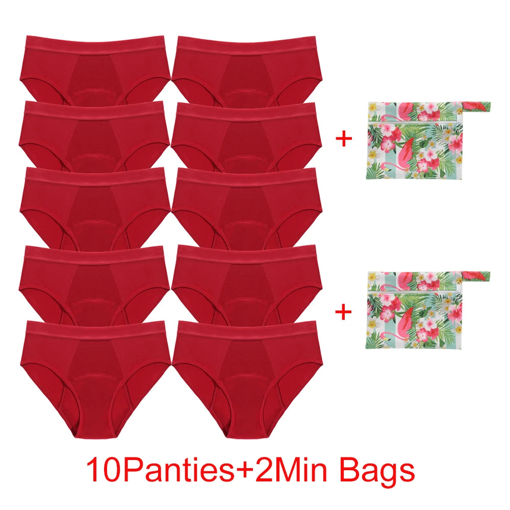 Women's Heavy Absorbency Period Briefs | Four-Layer | Reusable | S–6XL