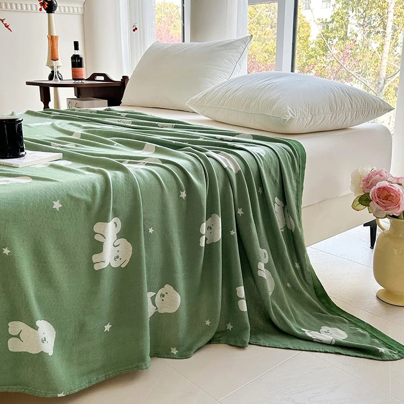 Bamboo Throw Blanket – Lightweight & Breathable | 3 Sizes | 9 Patterns
