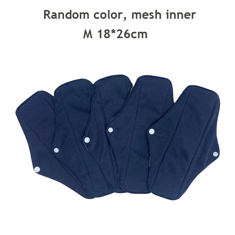 Reusable Menstrual Pads 5-Pack — S, M & L for Day & Night | DHCLOTHBABY
