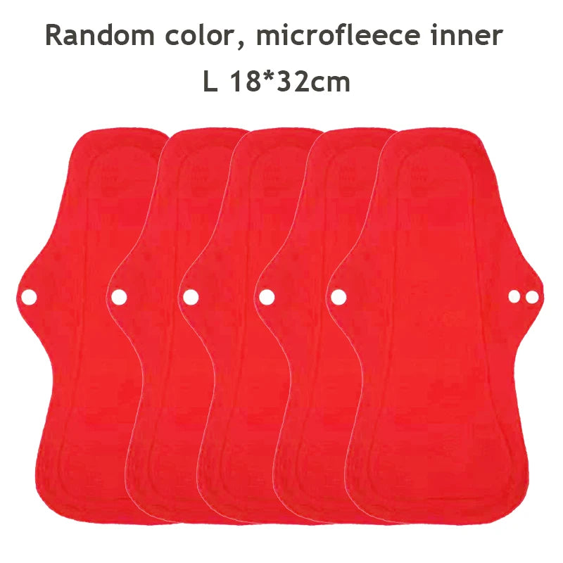 Reusable Menstrual Pads 5-Pack — S, M & L for Day & Night | DHCLOTHBABY