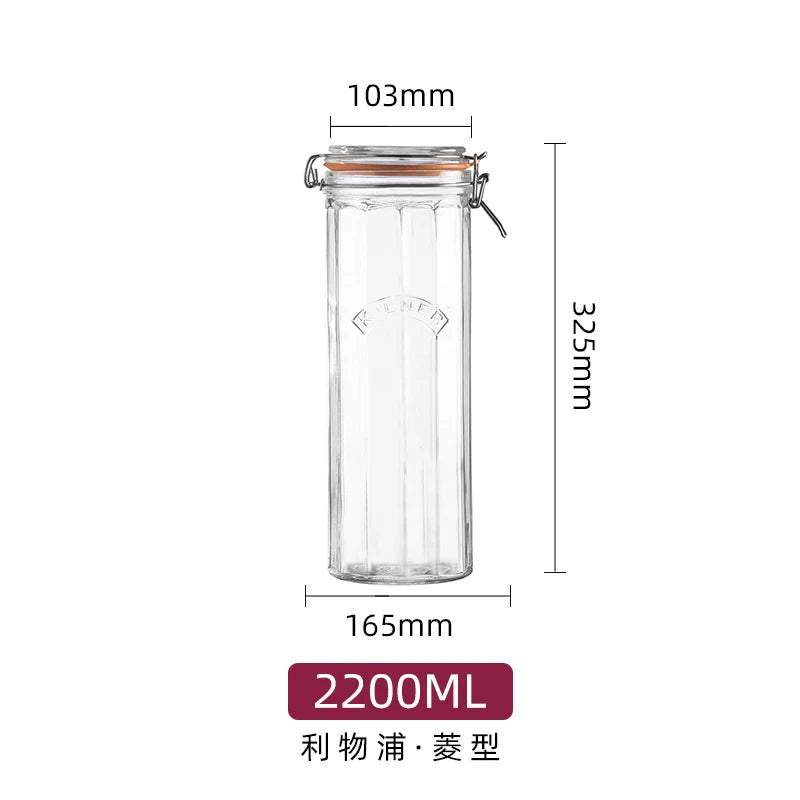 Kilner Airtight Glass Preservation Jars | Round & Square | Multiple Sizes