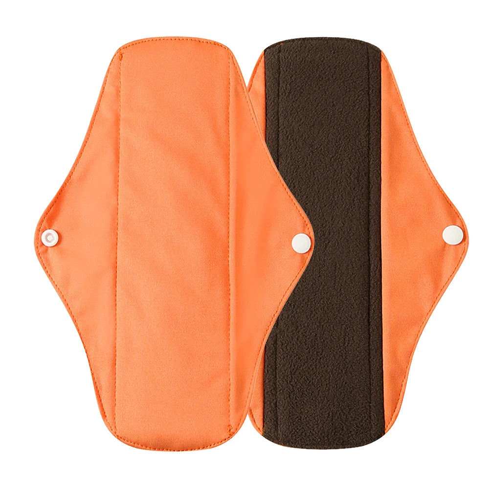 Reusable Bamboo Charcoal Cloth Menstrual Pads | S / M / L | Multiple Colours