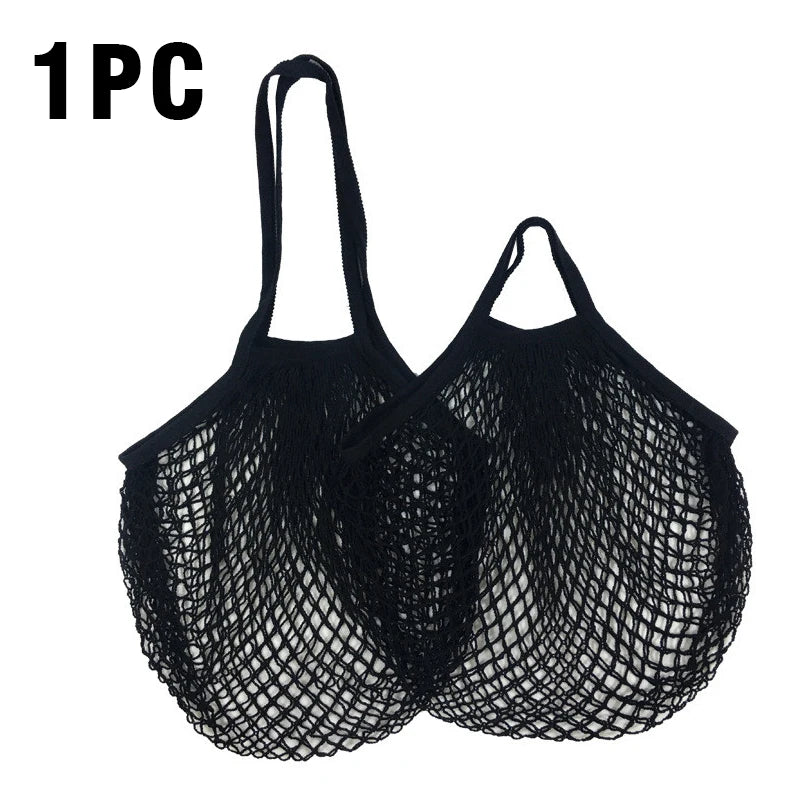 Reusable Cotton Mesh Grocery Bag | Zero-Waste Shopping Bag | 15 Colours