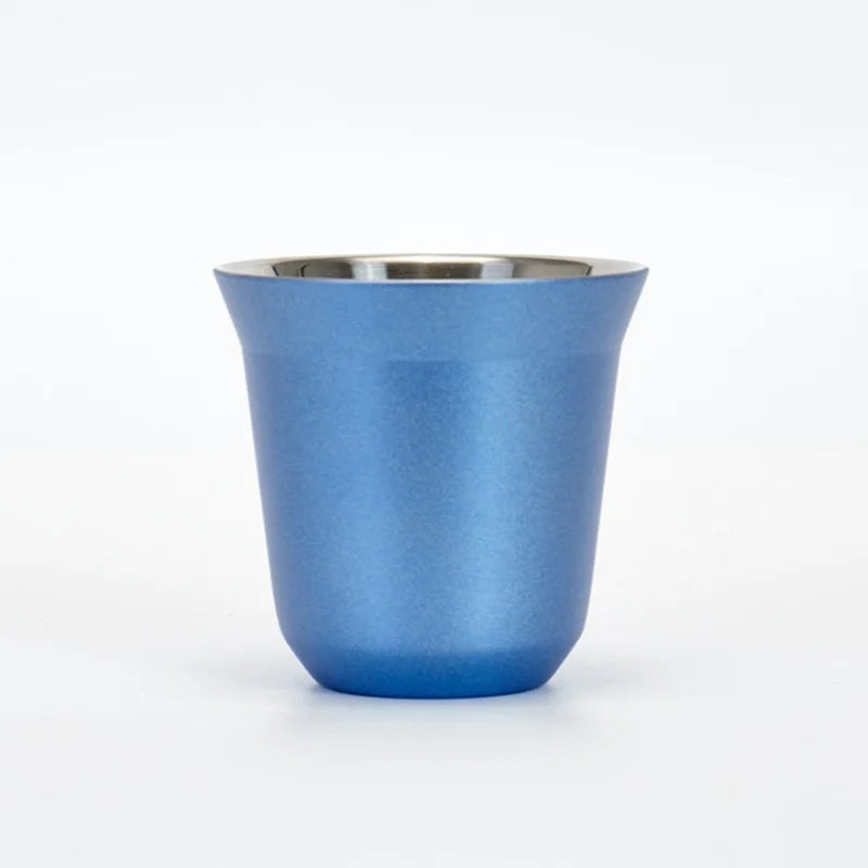 Double-Wall Stainless Steel Demitasse Cup – 80ml Insulated Espresso Cup | 7 Colours