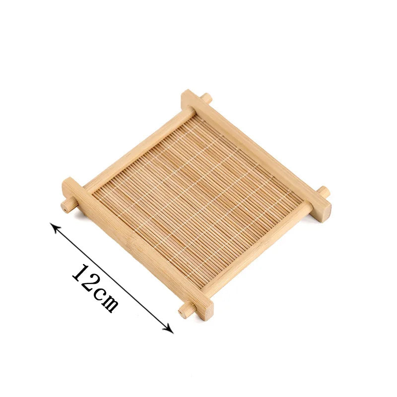 Bamboo Tea Coaster - Heat-Resistant Natural Wood Drink Coaster