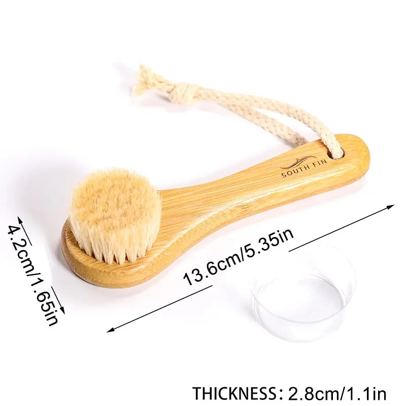 JETTING Bamboo & Horsehair Facial Cleansing Brush – Deep Pore Cleanse & Exfoliate