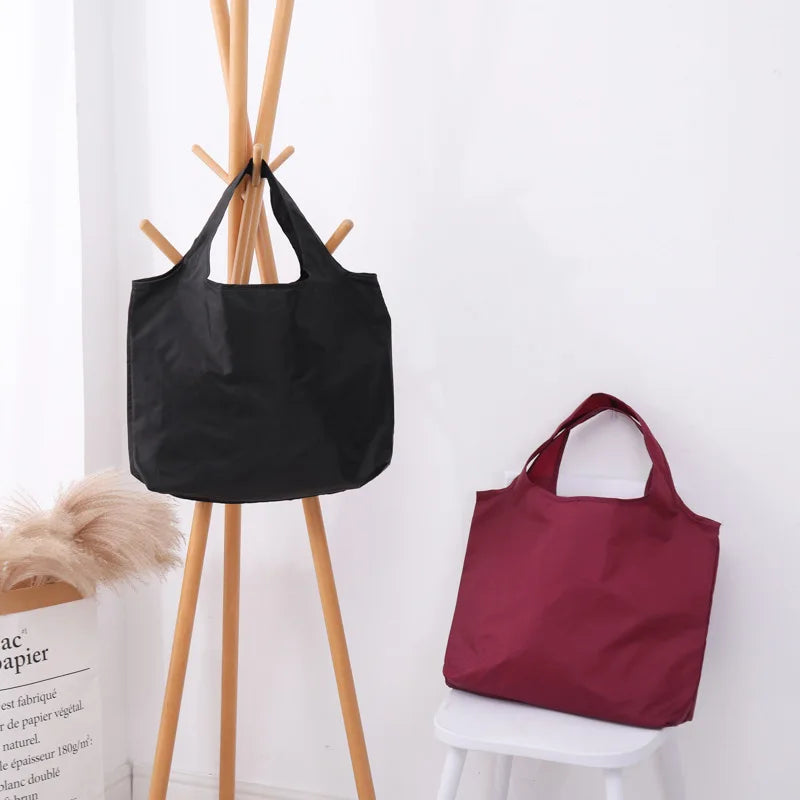 Large Foldable Shopping Tote Bag | Reusable Oxford Shoulder Bag | XINGMING | 6 Colours