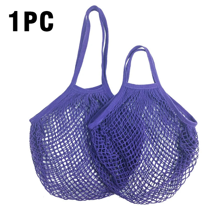Reusable Cotton Mesh Grocery Bag | Zero-Waste Shopping Bag | 15 Colours