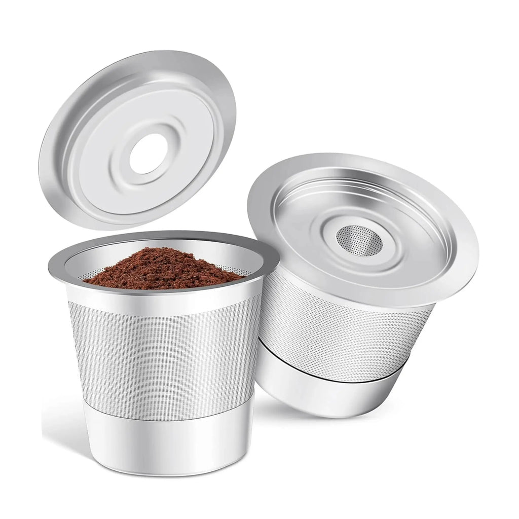 2-Pack Reusable Stainless Steel K-Cup Coffee Pods — Compatible with Ninja CFP101, PH051 & PB041