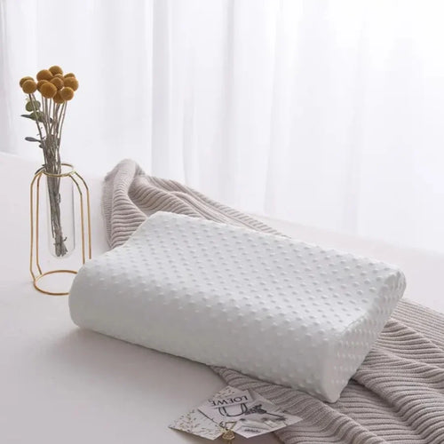 Bamboo Fiber Memory Foam Orthopedic Pillow - Contoured Neck Support