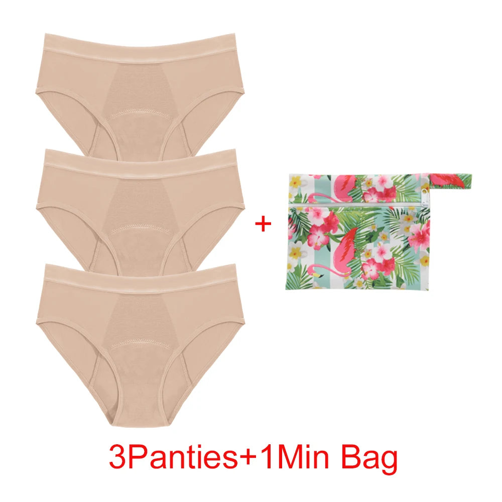Women's Heavy Absorbency Period Briefs | Four-Layer | Reusable | S–6XL