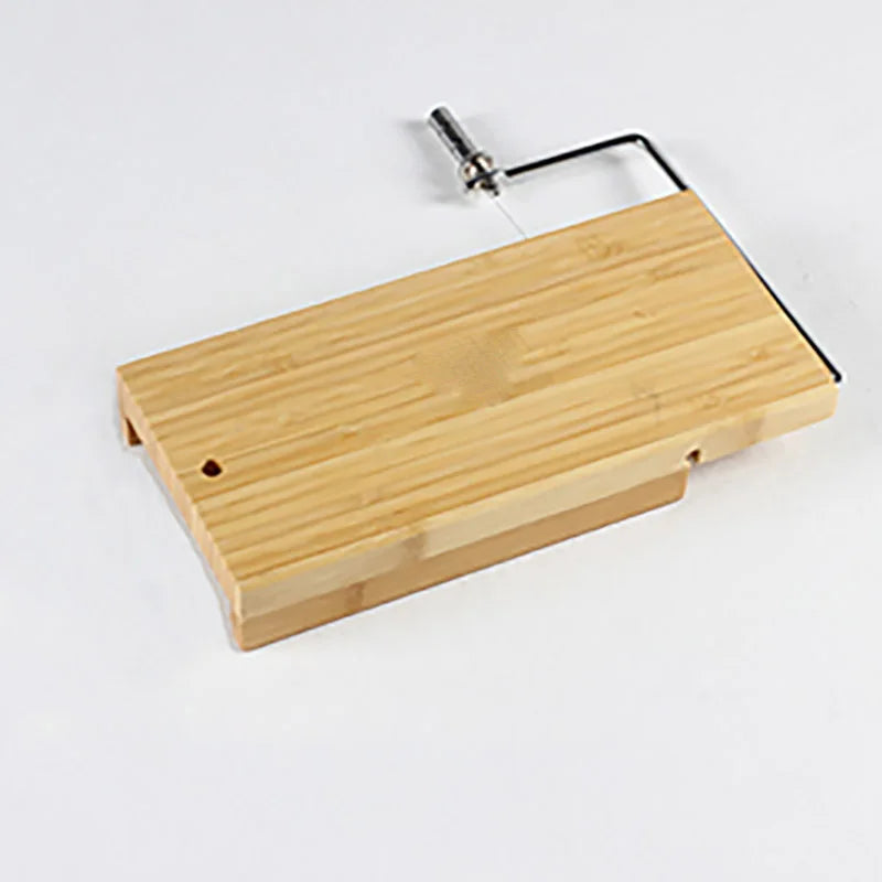 Bamboo Soap Cutter Set | Wire Slicer, Beveler & Size Scale | DIY Soap Making Tool