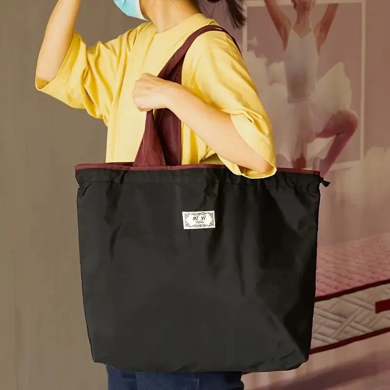 Foldable Reusable Shopping Bag – Large Nylon Tote