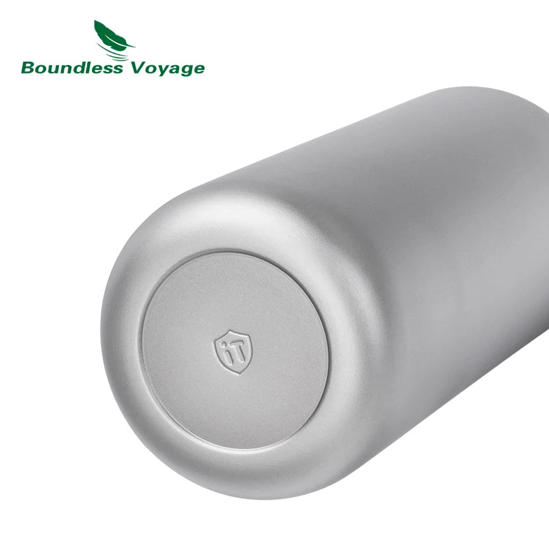 Boundless Voyage Titanium Water Bottle – 950 ml Wide Mouth