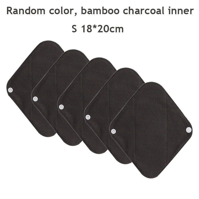 Reusable Menstrual Pads 5-Pack — S, M & L for Day & Night | DHCLOTHBABY