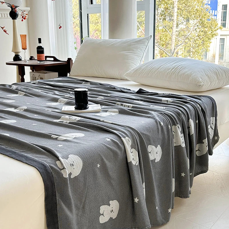 Bamboo Throw Blanket – Lightweight & Breathable | 3 Sizes | 9 Patterns