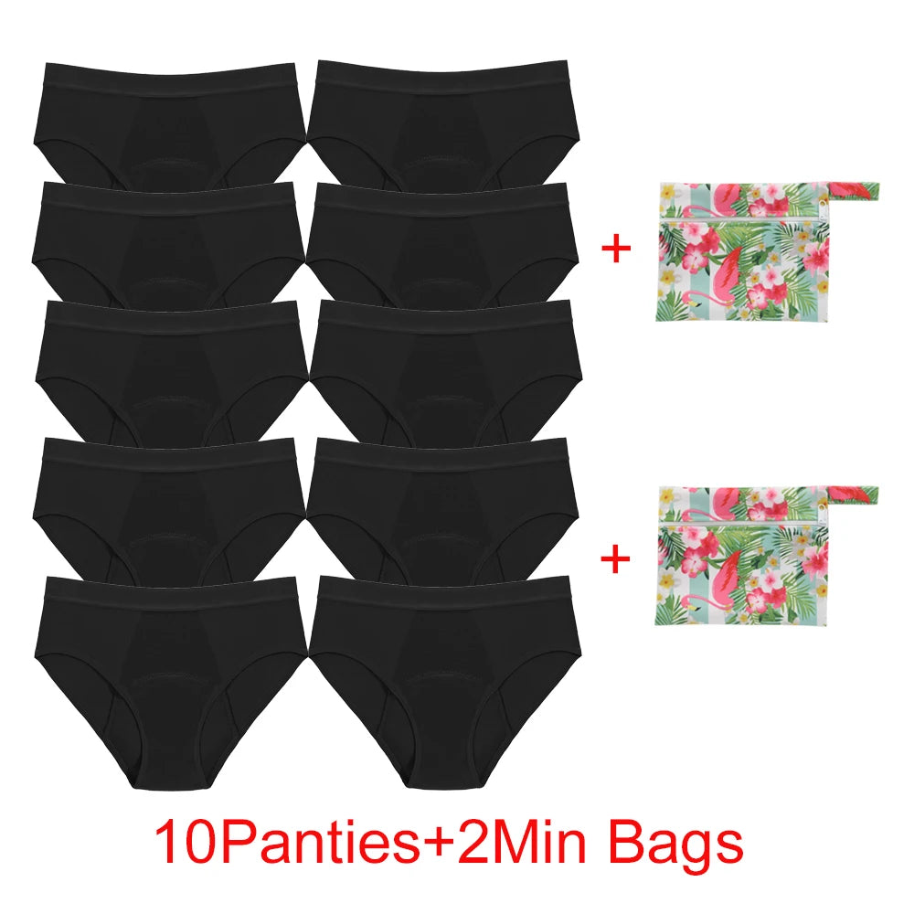 Women's Heavy Absorbency Period Briefs | Four-Layer | Reusable | S–6XL