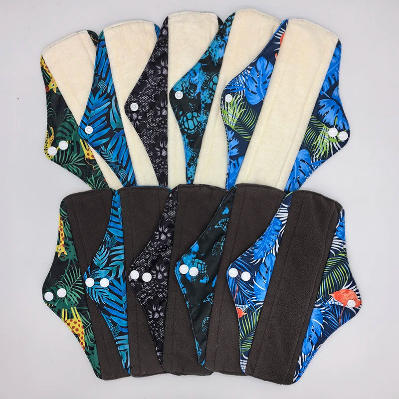 Reusable Menstrual Pads 5-Pack — S, M & L for Day & Night | DHCLOTHBABY