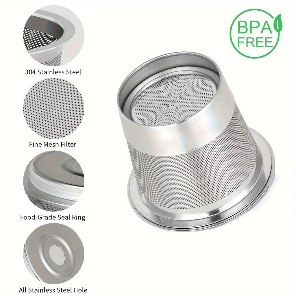 2-Pack Reusable Stainless Steel K-Cup Coffee Pods — Compatible with Ninja CFP101, PH051 & PB041