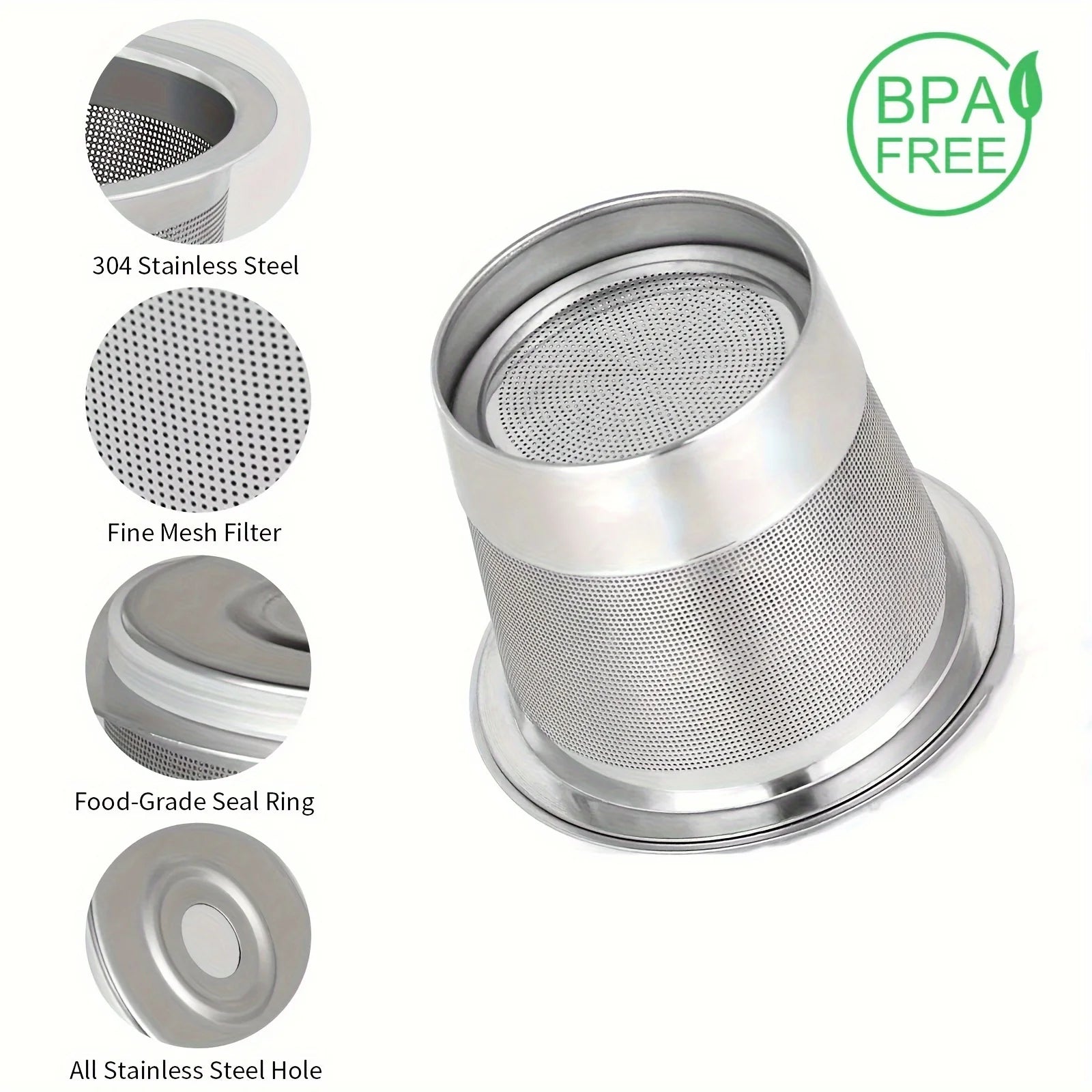 2-Pack Reusable Stainless Steel K-Cup Coffee Pods — Compatible with Ninja CFP101, PH051 & PB041