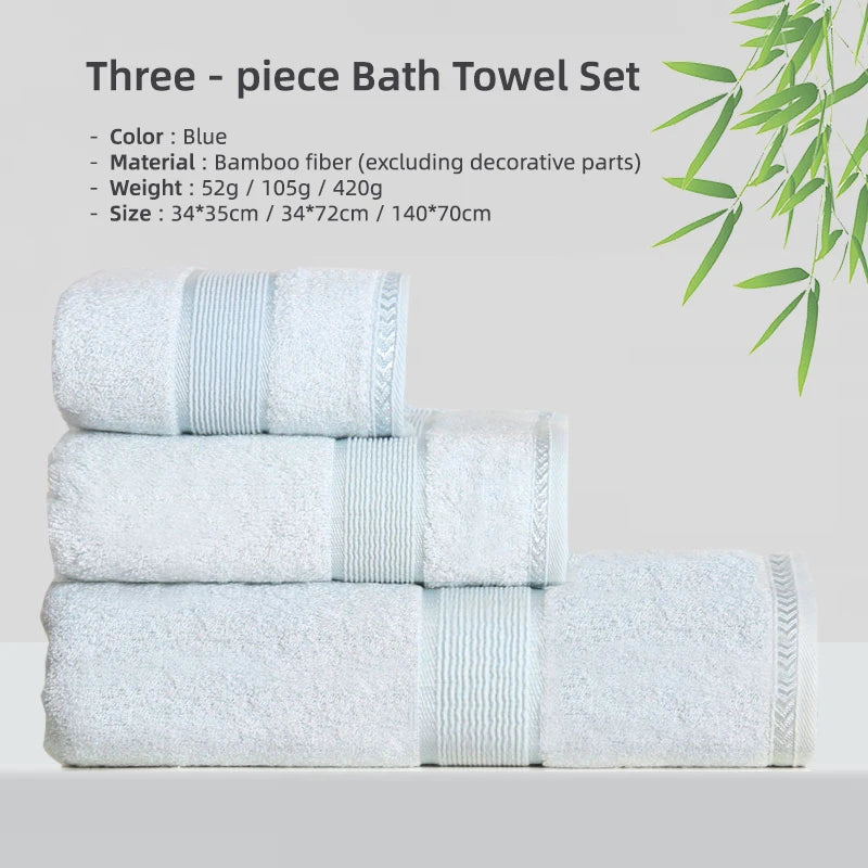 Bamboo Fibre Towel — Soft, Quick-Dry & Absorbent | Hand, Face & Bath Sizes