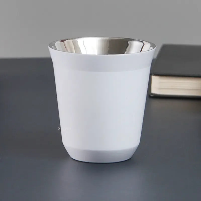 Double-Wall Stainless Steel Demitasse Cup – 80ml Insulated Espresso Cup | 7 Colours