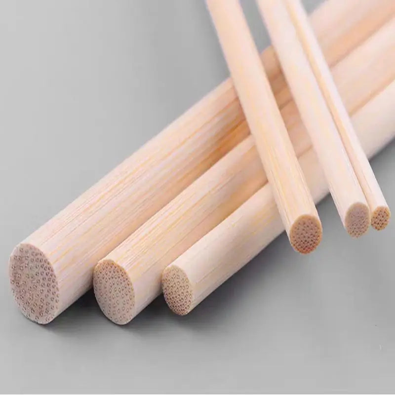 Bamboo Sticks for Crafts - Natural Round Dowels for DIY & Model Building
